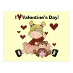 I Love Valentine's Day Tshirts and Gifts Post Cards