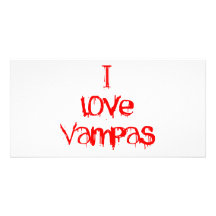 I Love Vampas Custom Photo Card