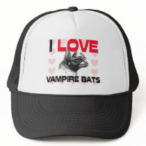 I Love Vampire Bats Hat