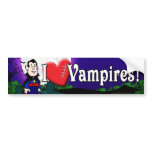 I Love Vampires bumper stickers