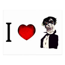 I Love Vampires Post Card