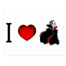 I Love Vampires Postcard