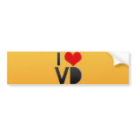 I Love VD bumper stickers