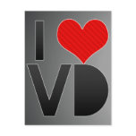I Love VD postcards