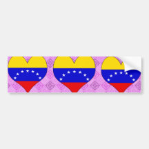 I Love Venezuela Bumper Sticker