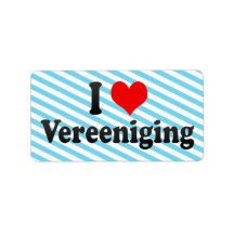 I Love Vereeniging, South Africa Labels