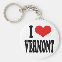 I Love Vermont Keychains