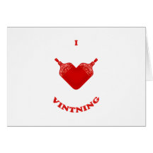 I Love Vintning Greeting Cards