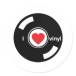 I Love Vinyl stickers