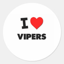I love Vipers Stickers
