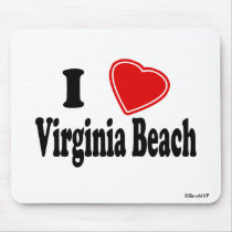 I Love Virginia Beach Mousepad