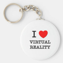 I Love Virtual Reality Keychain