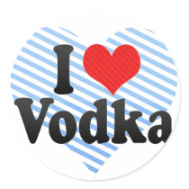 I Love Vodka Sticker