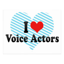 I Love Voice Actors Post Cards