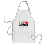 I LOVE WAITERS aprons