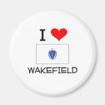 I Love Wakefield Massachusetts Refrigerator Magnets
