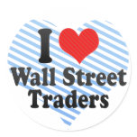 I Love Wall Street Traders stickers