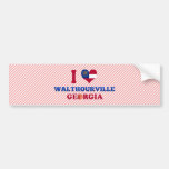 I Love Walthourville, Georgia Bumper Sticker