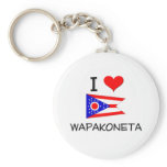 I Love Wapakoneta Ohio Keychain