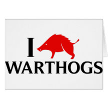 I Love Warthogs Cards