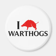 I Love Warthogs Magnets
