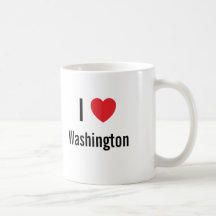 I love Washington Coffee Mug