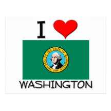 I Love Washington Postcards