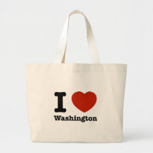 I Love Washington Tote Bag