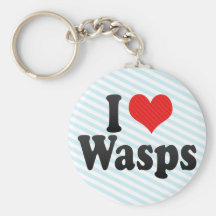 I Love Wasps Key Chain