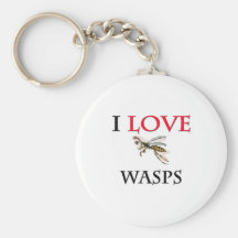 I Love Wasps Keychains