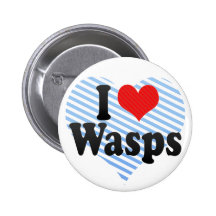 I Love Wasps Pin