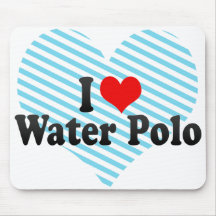I Love Water Polo Mouse Pad
