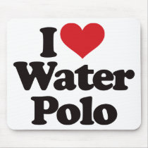 I Love Water Polo Mousepad