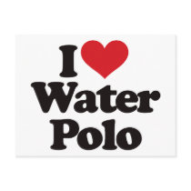 I Love Water Polo Postcards