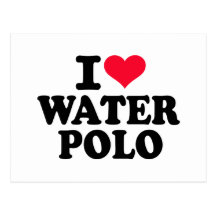 I love Water Polo Postcards