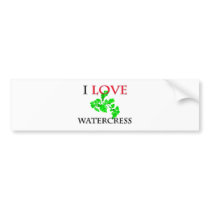 I Love Watercress bumper stickers