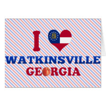 I Love Watkinsville, Georgia Card