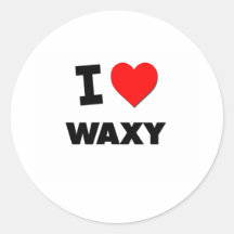 I love Waxy Sticker