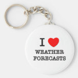 I Love Weather Forecasts Key Chain
