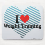 I Love Weight Training Mousepad