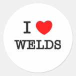 I Love Welds Stickers