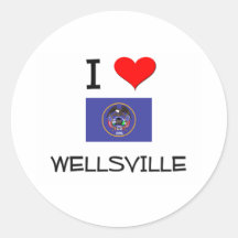 I Love Wellsville Utah Sticker
