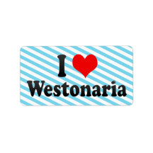 I Love Westonaria, South Africa Address Labels