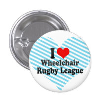 I love Wheelchair Rugby League Button