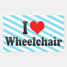 I love Wheelchair Sticker