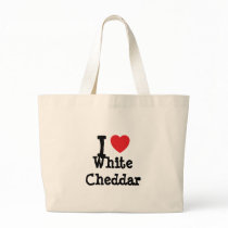 I love White Cheddar heart T-Shirt Tote Bag