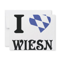 I love wiesn icon personalized invite