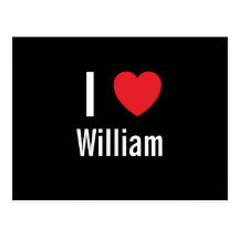 I love William Postcard