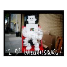 I LOVE WILLIAMSBURG NYC ORIGINAL POSTCARDS - TOY