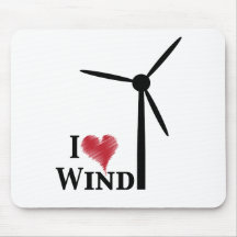 i love wind energy mousepads